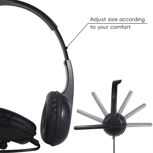 TechProtectus Economic USBC Headphone with a Boom Microphone
