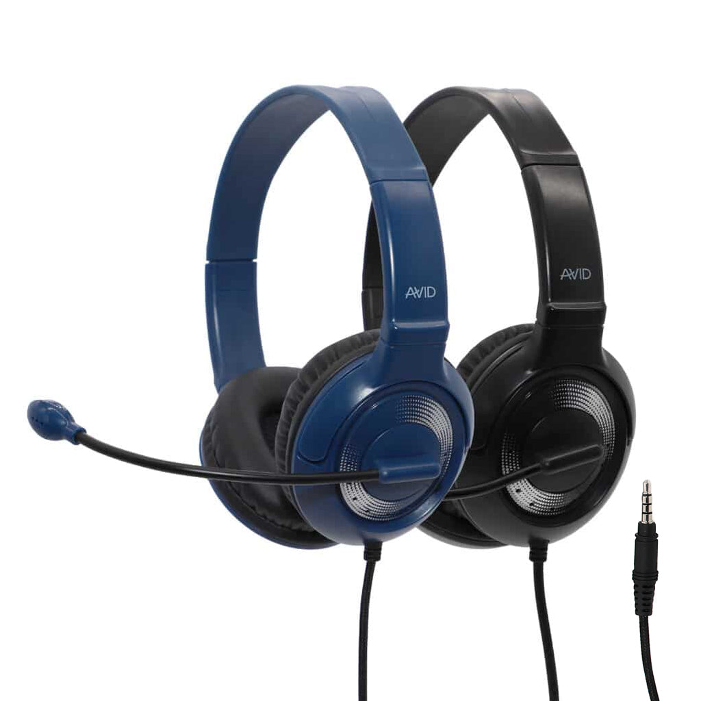 AVID AE-55 Blue and Silver Headset
