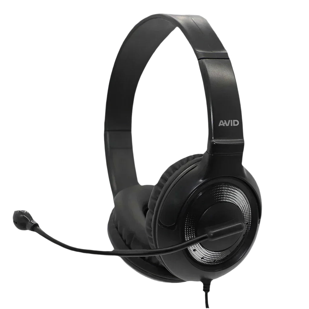 AVID AE-55 Black and Silver USB Headset