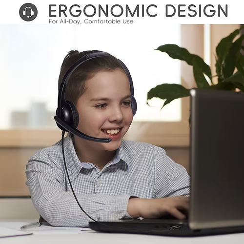 TechProtectus Economic USBC Headphone with a Boom Microphone