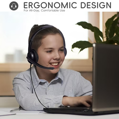 TechProtectus Economic USBC Headphone with a Boom Microphone