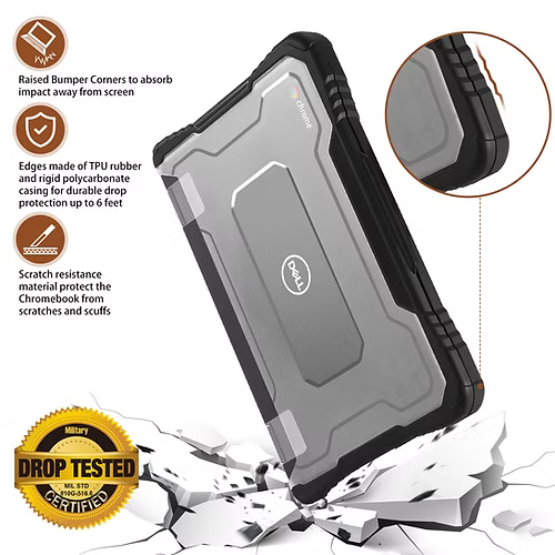 TechProtectus ShockProof Hardshell Chromebook Case-Dell 3120