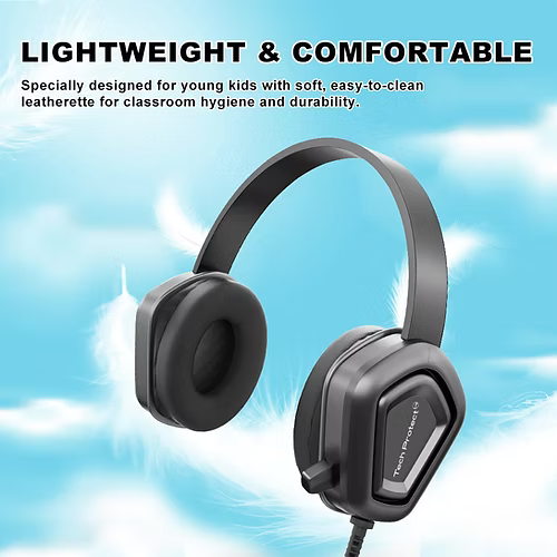 TechProtectus 3.5MM Kids Headphone with an inline Microphone
