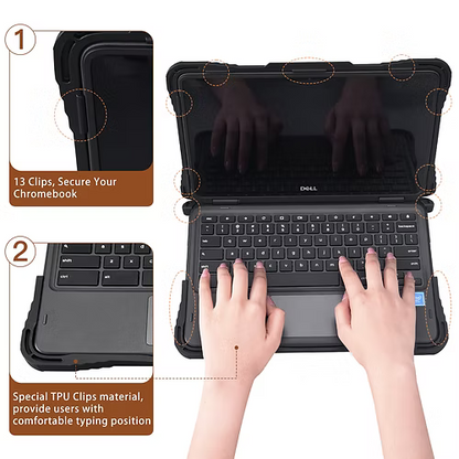 TechProtectus ShockProof Hardshell Chromebook Case-Dell 3120 2-in-1