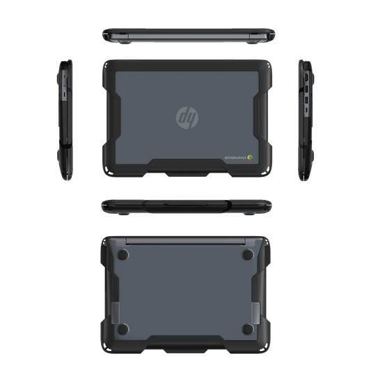 NK Rugged Shell Case for HP Fortis 11" G10 Chromebook - Black